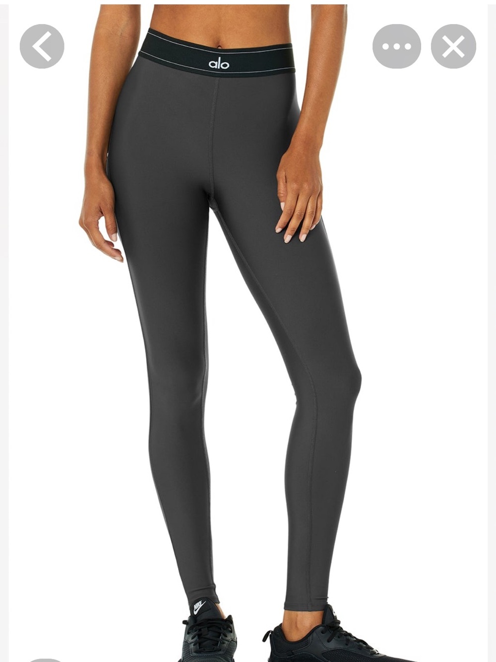 ALO Yoga High-Rise Airlift Legging — Charcoal Gray
